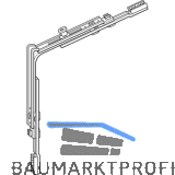 ROTO NT/NX Eckumlenkung f�r Schr�gfenster 1V-Zapfen silber