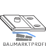 ROTO NT/NX Halteplatte mit Zapfen silber (255211)