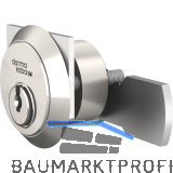 DORMAKABA Blechmontagezylinder expert plus 1090, verschiedensperrend, vernickelt