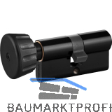 DORMAKABA Knaufzylinder expert plus, verschiedensperrend, 70/K60 schwarz