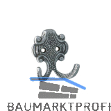 Mantelhaken Kufstein Breite 61 mm, H�he 66 mm,Zinkdruckguss eisenf�rbig br�niert