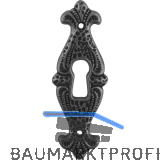 Schl�sselschild Faial Breite 25 mm, H�he 70 mm, ZN eisenf�rbig br�niert