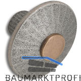 Knopf Jaya � 38 mm, Tiefe 25 mm, Zinkdruckguss verzinnt antik/Seiten aufgehellt