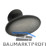 M�belknopf Oval Simple B 60 mm, H 35 mm, Zinkdruckguss antik grau