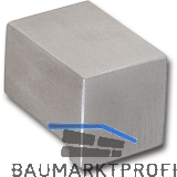 Knopf Europa Breite 19 mm, Tiefe 25 mm, Edelstahl geb�rstet