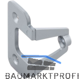 M�belgriffadapter f�r Faltschiebet�ren Zinkdruckguss verchromt matt