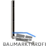 Klapphaken Came zum Einlassen - 3 Haken, H�he 177 mm, ZN Edelstahl Effekt