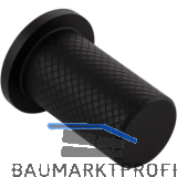 M�belknopf Harlequin � 17 , Tiefe 33 mm, Edelstahl ger�ndelt schwarz