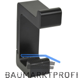 Mantelhaken Bodon H�he 90 mm, Zinkdruckguss schwarz matt