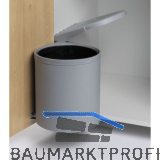 Einbau-Abfallsammler 12 Liter Grau