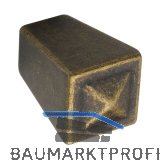 Knopf Atlanta Breite 18 mm, Tiefe 27 mm, ZN altmessing br�niert