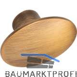 M�belknopf Dome 50x36 mm, Zinkdruckguss Messing geb�rstet