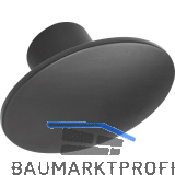 M�belknopf Dome 50x36 mm, Zinkdruckguss schwarz matt