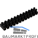 Klemmleiste EKL0, Querschnitt 1-4 mm, 12 Pole schwarz