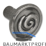 Knopf Ian Smith � 30 mm, Tiefe 29 mm, ZN altsilber