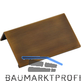 Griffleiste Crevan LA 48 mm, L�nge 70 mm, Aluminium Messing schwarz geb�rstet