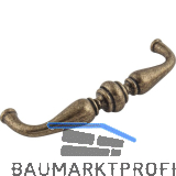 Griff Flores LA 96 mm, Breite 105 mm, Zinkdruckguss messing antik br�niert