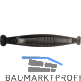 Griff mit Platte Samos LA 96 mm, Breite 153,5 mm, ZN/Stahl eisenf�rbig br�niert