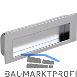 Muschelgriff Nicola B 112, Einlassma� 106,5 x 31 mm, ZN verchromt poliert