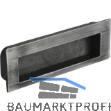 Muschelgriff Nicola B 112,Einlassma� 106,5 x 31 mm,ZN eisenf�rbig geb�rstet matt