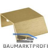 Griffleiste Bench LA 20, L�nge 40 mm, Aluminium Messing matt geb�rstet