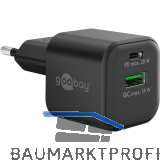 Steckernetzteil Nano USB-A/C max. 20W Schwarz