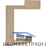 Huthaken Doradus Breite 70 mm, H�he 92 mm, Zinkdruckguss Champagne