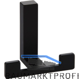 Mantelhaken Doradus 1 Breite 70 mm, H�he 61 mm, ZN schwarz matt
