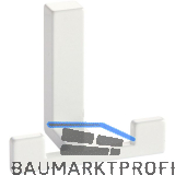 Mantelhaken Doradus 1 Breite 70 mm, H�he 61 mm, ZN wei� gl�nzend