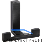 Mantelhaken Doradus 1 Breite 70 mm, H�he 61 mm, ZN eisenf�rbig geb�rstet matt