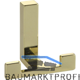 Mantelhaken Doradus 1 Breite 70 mm, H�he 61 mm, Zinkdruckguss messing poliert