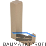 Mantelhaken Doradus 2 Breite 15 mm, H�he 61 mm, ZN champagne