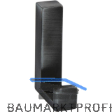 Mantelhaken Doradus 2 Breite 15 mm, H�he 61 mm, ZN eisenf�rbig geb�rstet matt