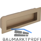 Muschelgriff Nicola B 112, Einlassma� 106,5 x 31 mm, ZN champagner