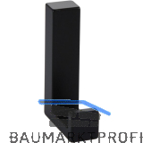Mantelhaken Doradus 2 zu Akustikpaneel, Breite 15 mm, Zinkdruckguss schwarz matt