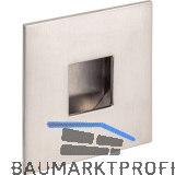 Muschelgriff Geometric quadratisch 73x73, Einlass � 45, ZN Edelstahl Effekt