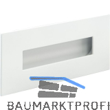 Muschelgriff Geometric rechteckig 155 x 73 mm, ZN wei� matt lackiert