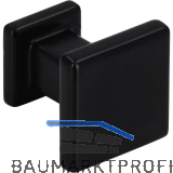 M�belknopf Baios 20 x 20 mm, Zinkdruckguss schwarz matt