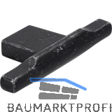 M�belknopf Baton, Breite 70 mm, Zinkdruckguss eisenf�rbig matt getrommelt