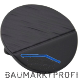 Griff Radiant Touch 3 - nach hinten gebogen, 60 mm, Kunststoff schwarz