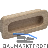 Muschelgriff Cidras Breite 110 mm, Einlassma� 102 x 42 mm, Buche roh