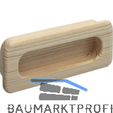 Muschelgriff Cidras Breite 110 mm, Einlassma� 102 x 42 mm, Fichte roh