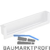 Muschelgriff Syrakus B 138, Einlassma� 134 x 26,2, Zinkdruckguss wei� matt