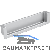 Muschelgriff Syrakus B 138, Einlassma� 134 x 26,2, Zinkdruckguss alufarbig