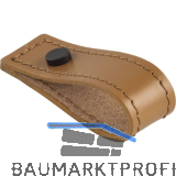 Knopf Marse Breite 25 mm, H�he 80 mm, Leder hellbraun