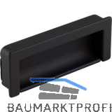 Muschelgriff Nera Breite 108 mm, H�he 41,7 mm, Zinkdruckguss schwarz matt