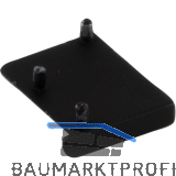 Endkappe Mede rechts zu Griffstange, Zinkdruckguss schwarz matt