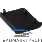 Endkappe Mede links zu Griffstange, Zinkdruckguss schwarz matt