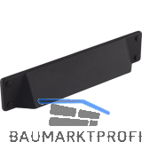 Muschelgriff Manto, LA 128 mm, Breite 175 mm, Zinkdruckguss schwarz matt