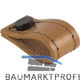 Knopf Marse Breite 18 mm, H�he 38 mm, Leder hellbraun